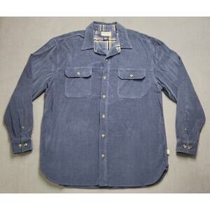 Magellan Sportswear Mens XL Shirt Button-up Long‎ Sleeve Curduroy Workwear Chore